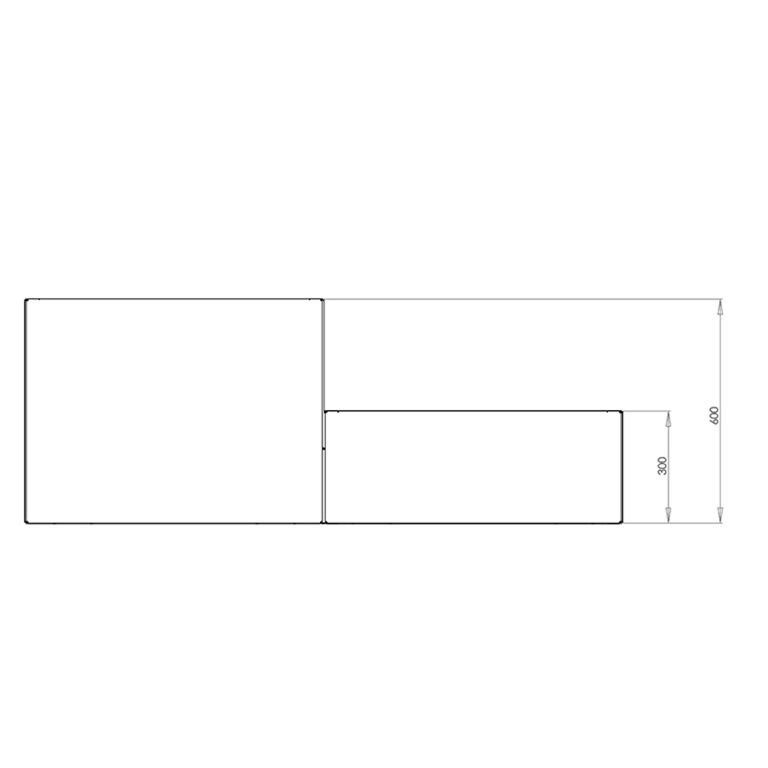 Jardinieră din oțel corten Miami special II 60