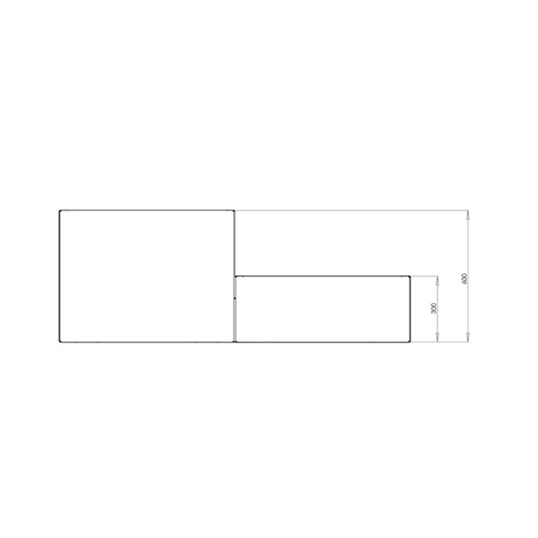 Jardinieră din oțel corten Miami special II 50
