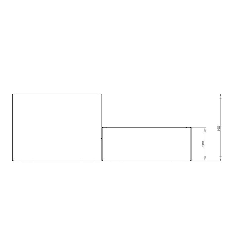 Jardinieră din oțel corten Miami special II 80