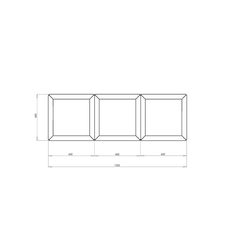 Jardinieră din oțel corten Miami special III 40