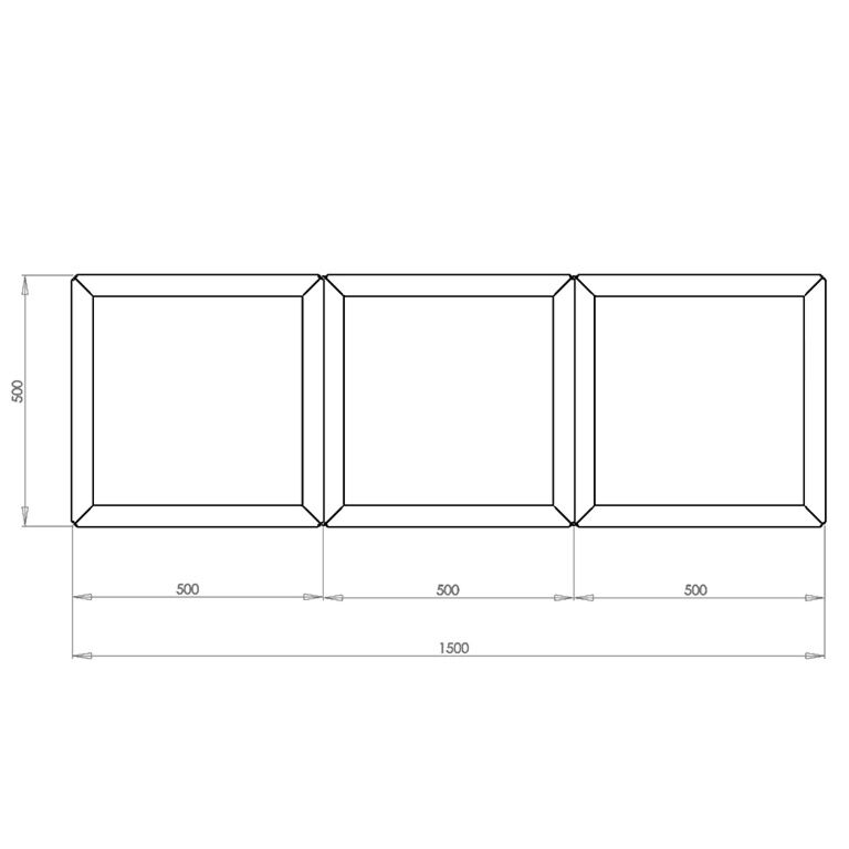 Jardinieră din oțel corten Miami special III 50