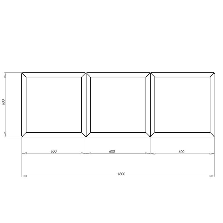Jardinieră din oțel corten Miami special III 60