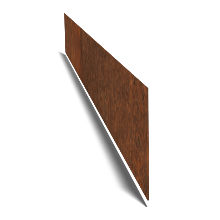 Separator de gazon din oțel corten formă dreaptă 25 cm (lungime 150 cm)