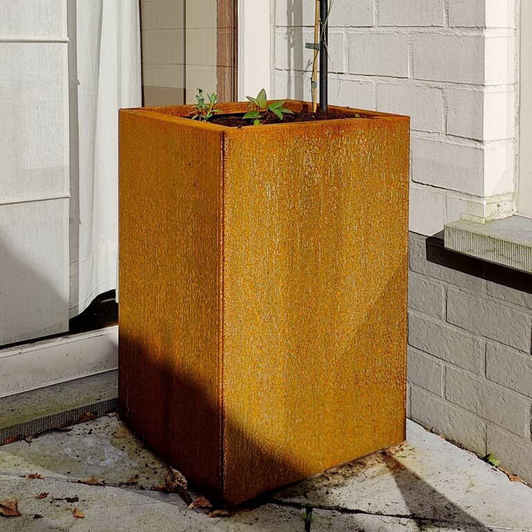 Jardinieră din oțel corten Texas 30 x 40 cm