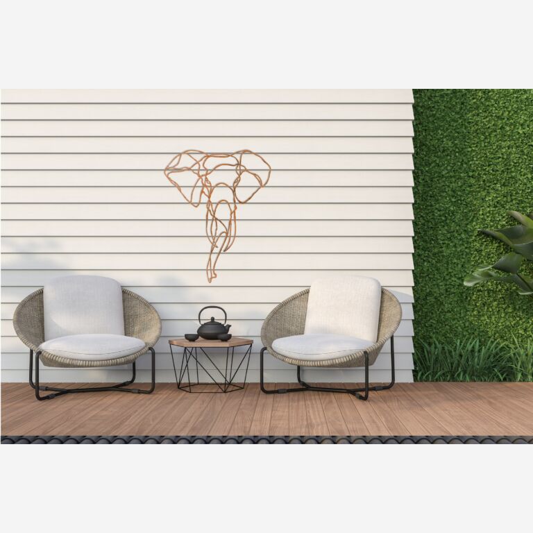 Decor de perete din oțel corten Elefant 1.0