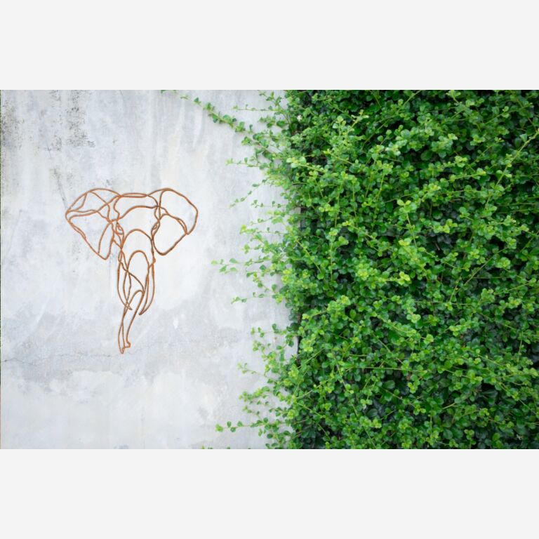 Decor de perete din oțel corten Elefant 1.0