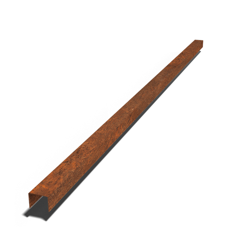 Profil U din oțel corten 5 x 6 x 5 cm (lungime 240 cm)