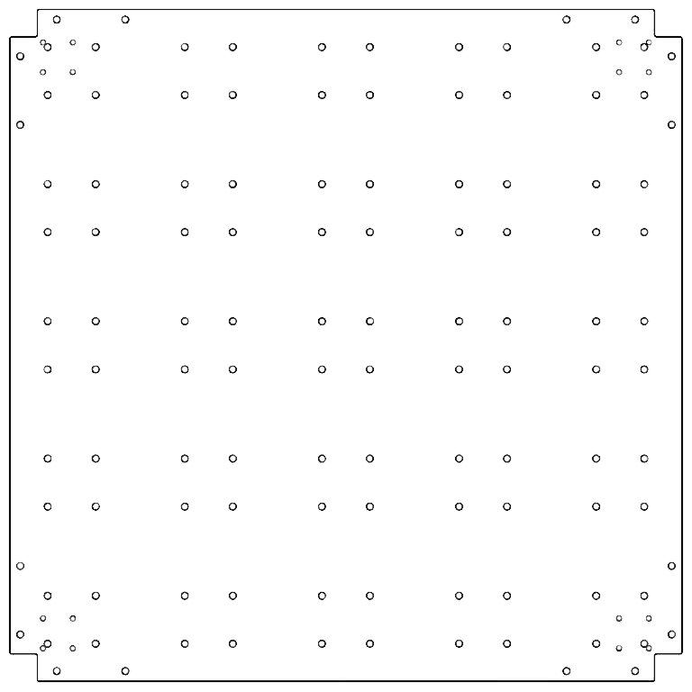 Placă de bază oțel galvanizat 100 x 100 cm