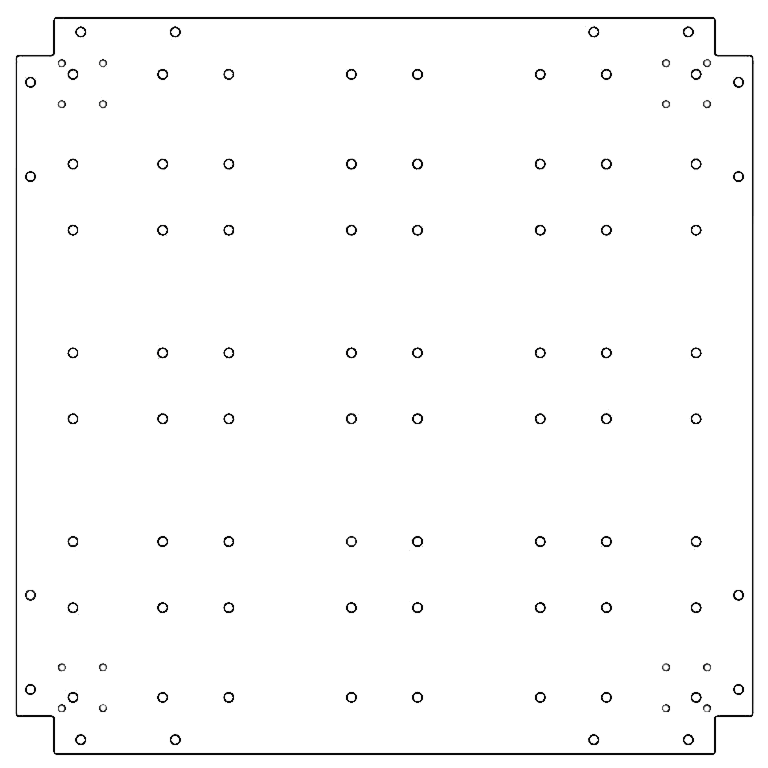Placă de bază oțel galvanizat 80 x 80 cm