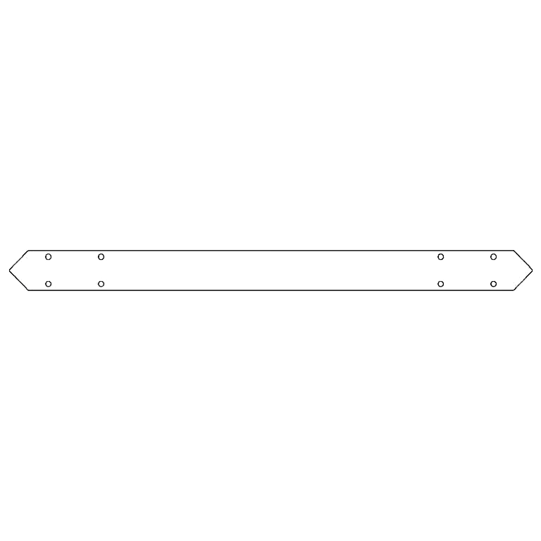 conector Placă de bază oțel galvanizat 100 cm
