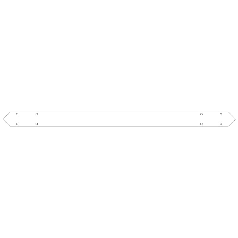 conector Placă de bază oțel galvanizat 120 cm