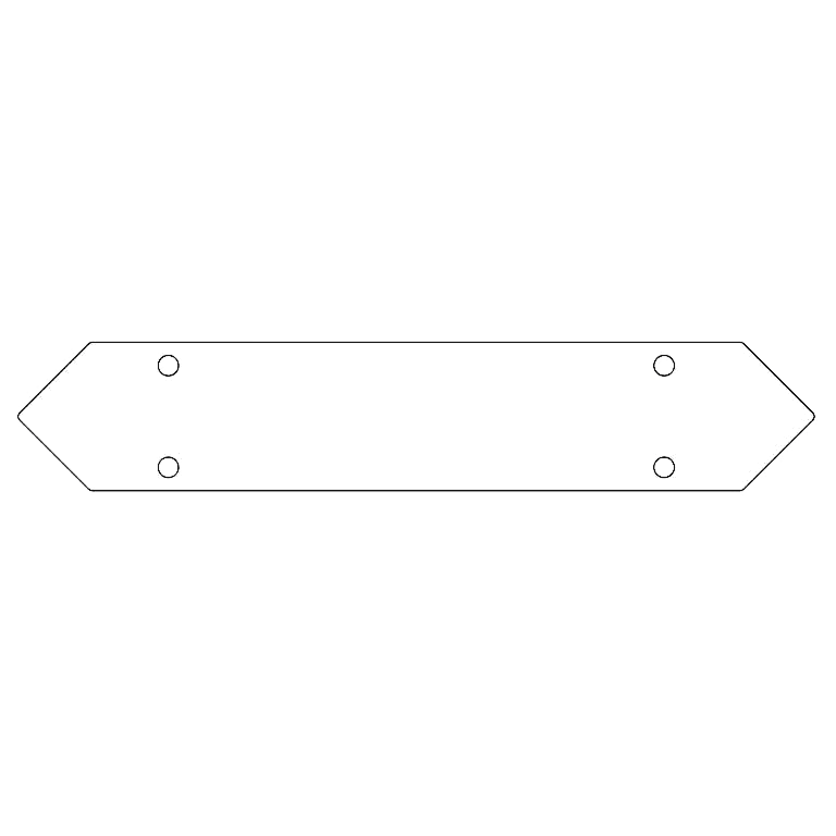 conector Placă de bază oțel galvanizat 40 cm