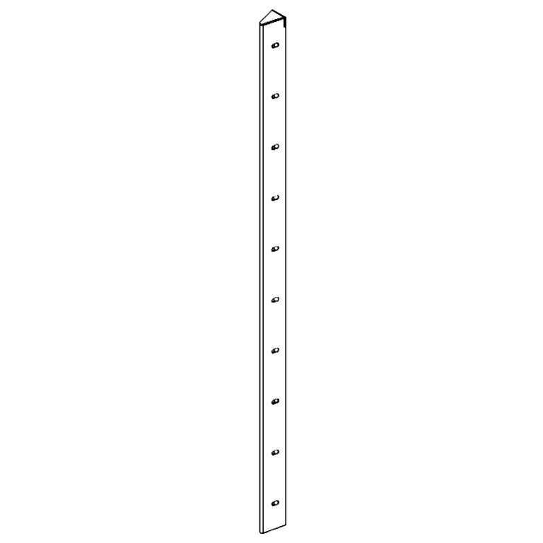 Piesă de colț oțel Corten 30° 100 cm