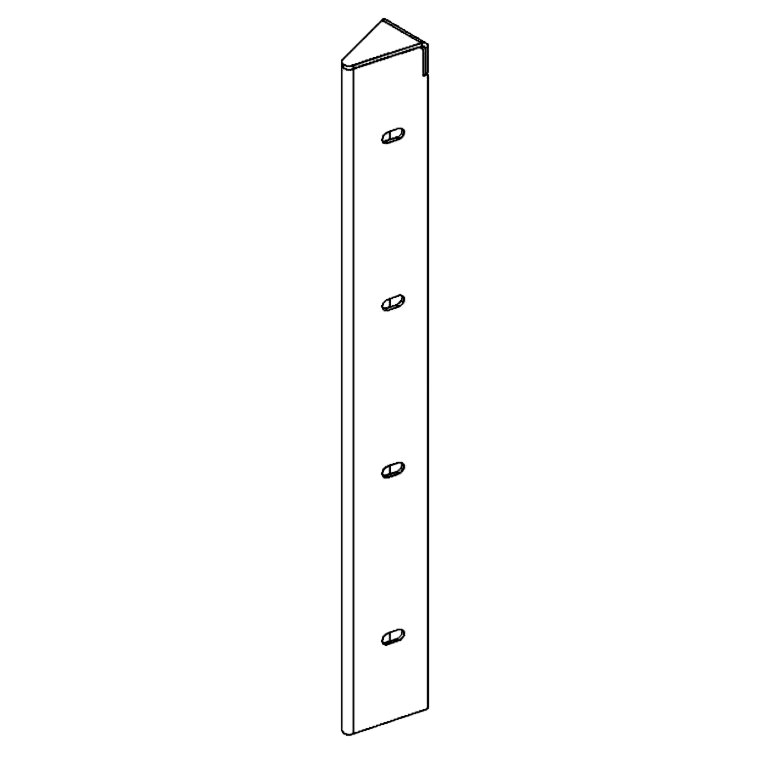 Piesă de colț oțel Corten 30° 40 cm
