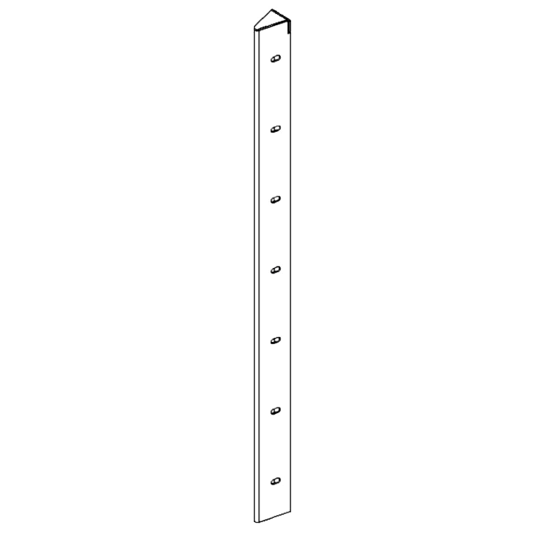 Piesă de colț oțel Corten 30° 70 cm