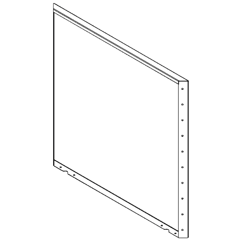 Panou de grădină din oțel acoperit cu pulbere 100 x 100 cm