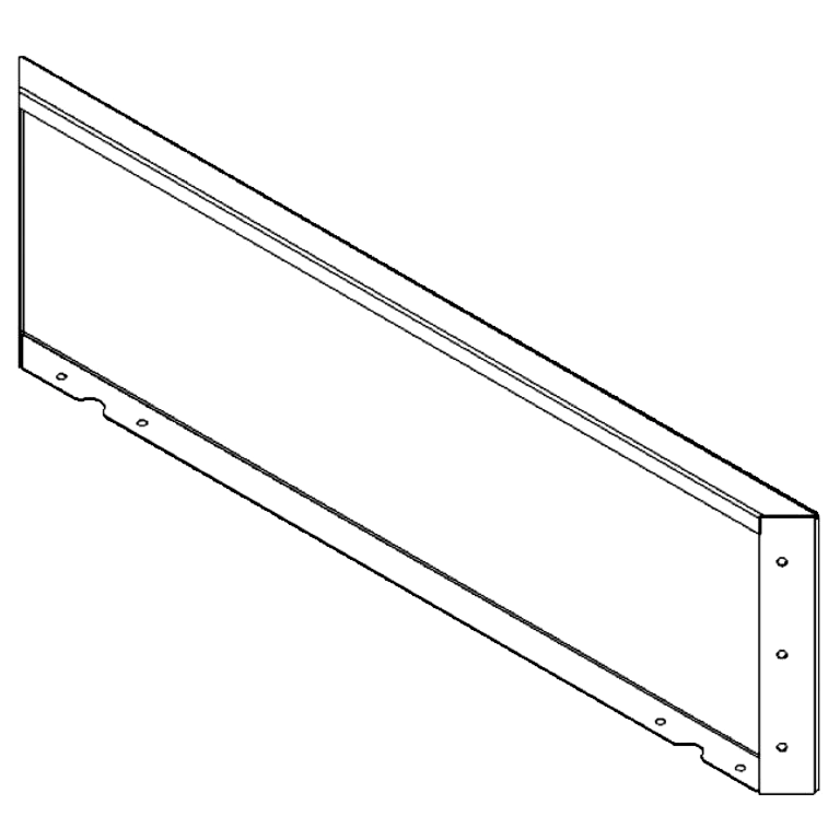 Panou de grădină din oțel acoperit cu pulbere 30 x 100 cm
