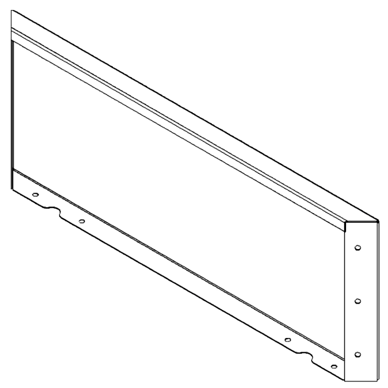 Panou de grădină din oțel acoperit cu pulbere 30 x 80 cm
