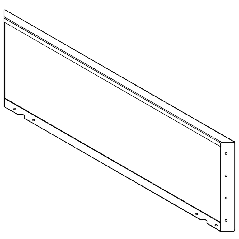 Panou de grădină din oțel acoperit cu pulbere 40 x 120 cm