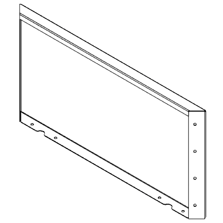 Panou de grădină din oțel acoperit cu pulbere 40 x 80 cm