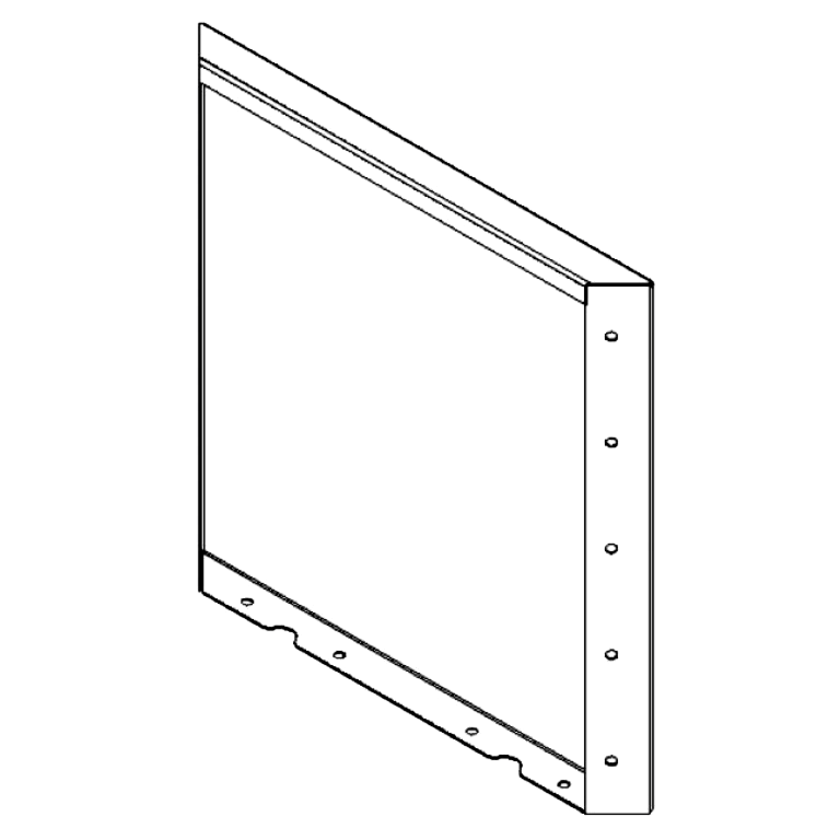 Panou de grădină din oțel acoperit cu pulbere 50 x 50 cm