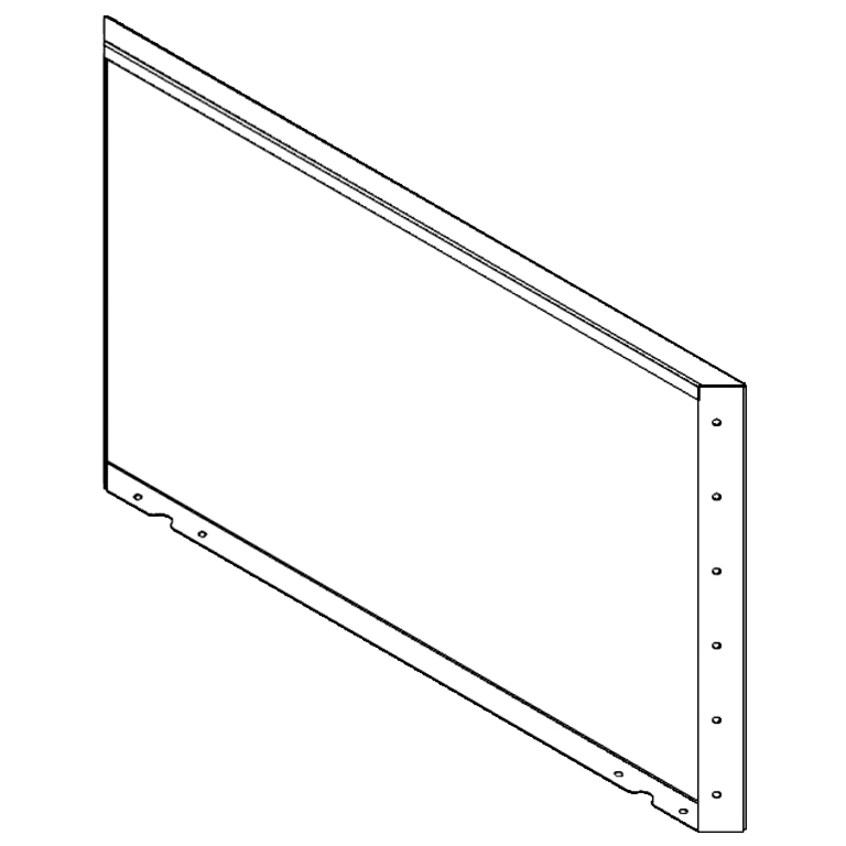 Panou de grădină din oțel acoperit cu pulbere 60 x 100 cm