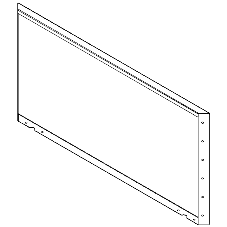 Panou de grădină din oțel acoperit cu pulbere 60 x 120 cm