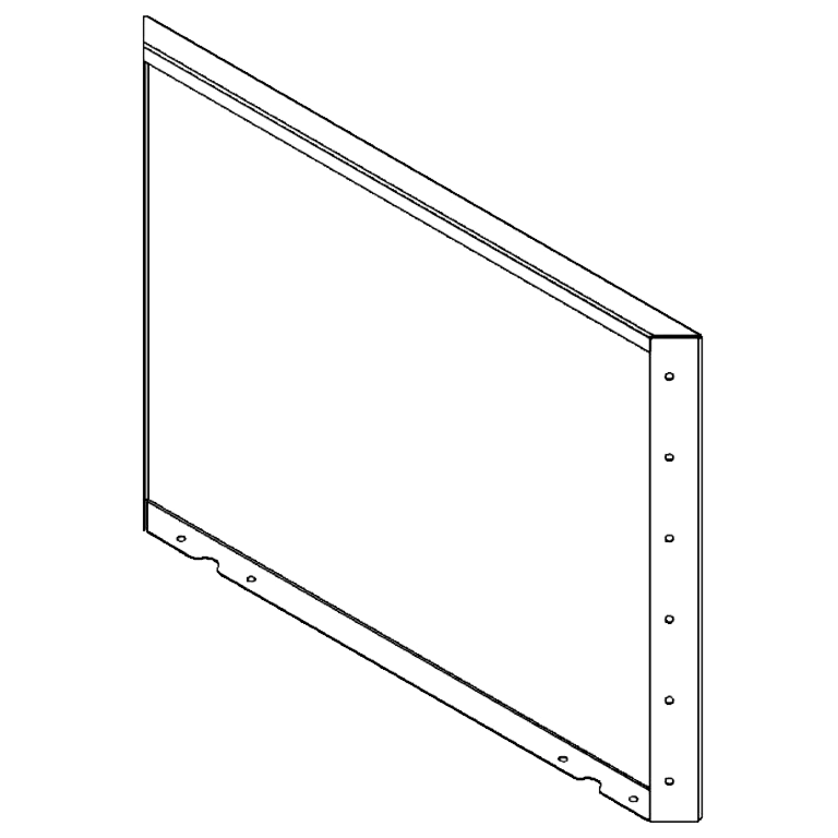 Panou de grădină din oțel acoperit cu pulbere 60 x 80 cm