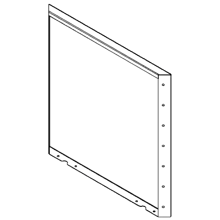 Panou de grădină din oțel acoperit cu pulbere 70 x 70 cm