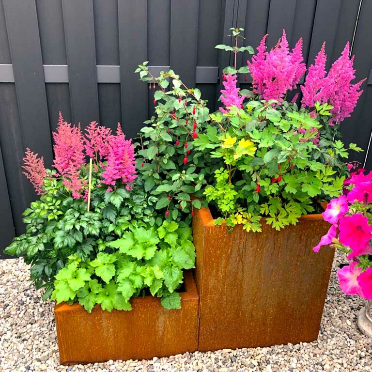 Jardinieră din oțel corten Miami special II 80