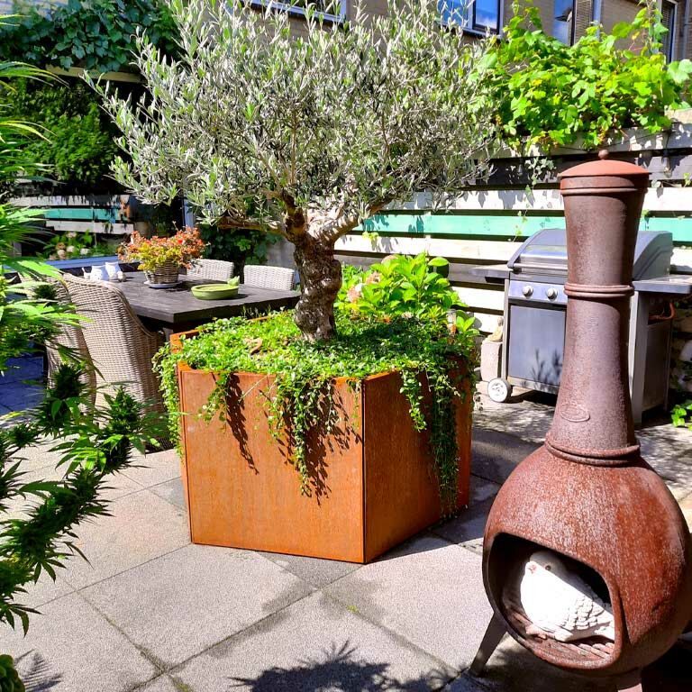 Jardinieră din oțel corten Denver 70