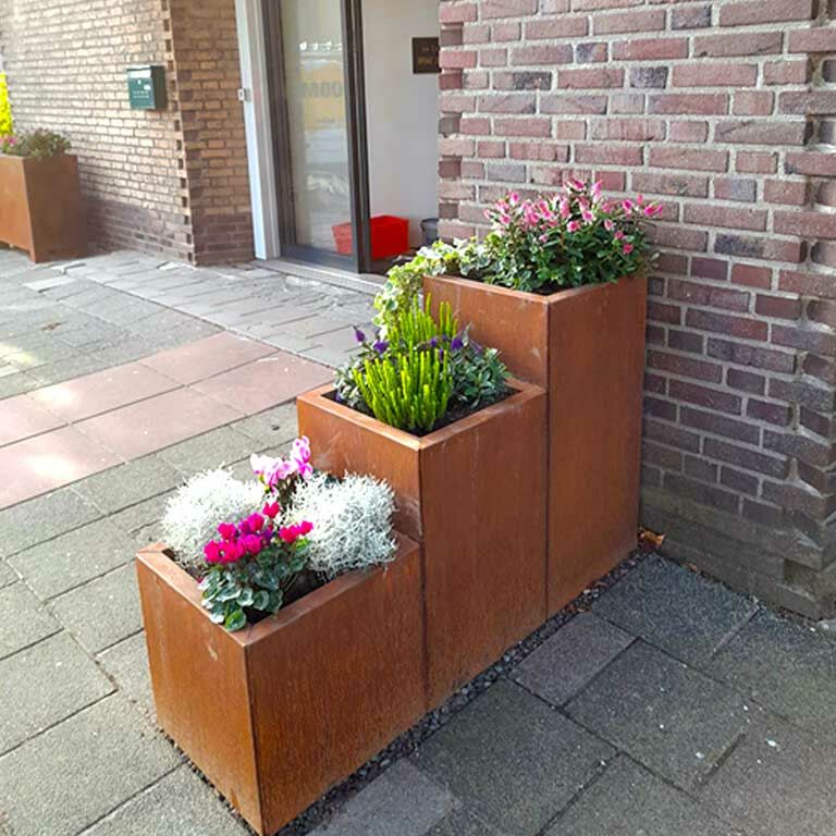 Jardinieră din oțel corten Miami special III 60