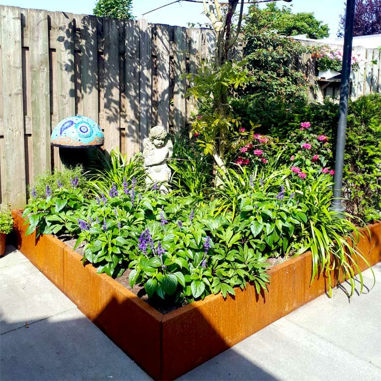 Jardinieră din oțel corten Miami xxl 180 x 180 cm