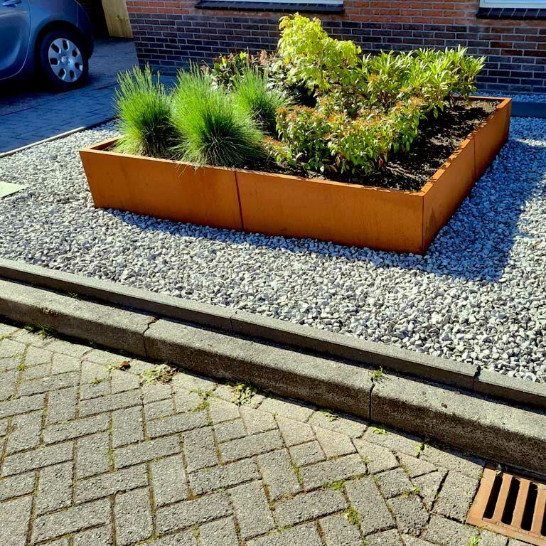 Jardinieră din oțel corten Miami xxl 200 x 200 cm