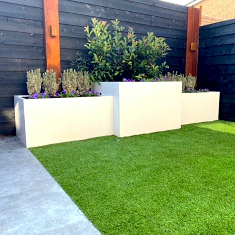 Jardinieră din oțel acoperit cu pulbere Texas 100 x 120 cm