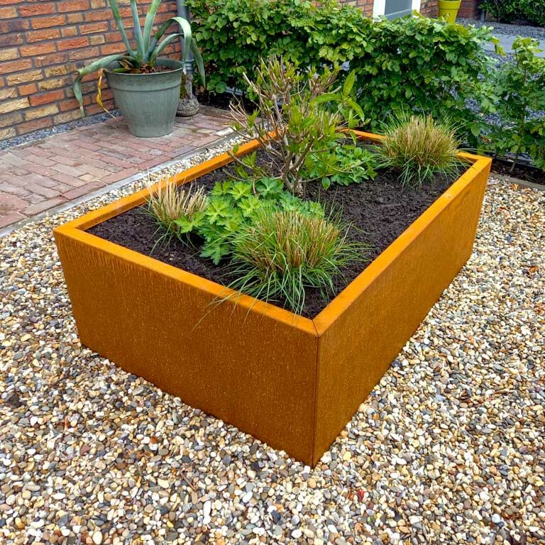 Jardinieră din oțel corten Texas 80 x 120 cm