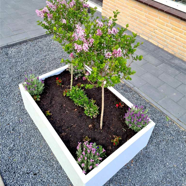 Jardinieră din oțel acoperit cu pulbere Texas 80 x 100 cm