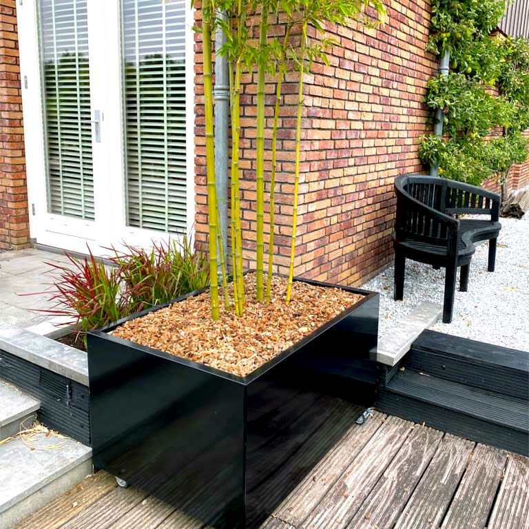 Jardinieră din oțel acoperit cu pulbere Texas 60 x 80 cm
