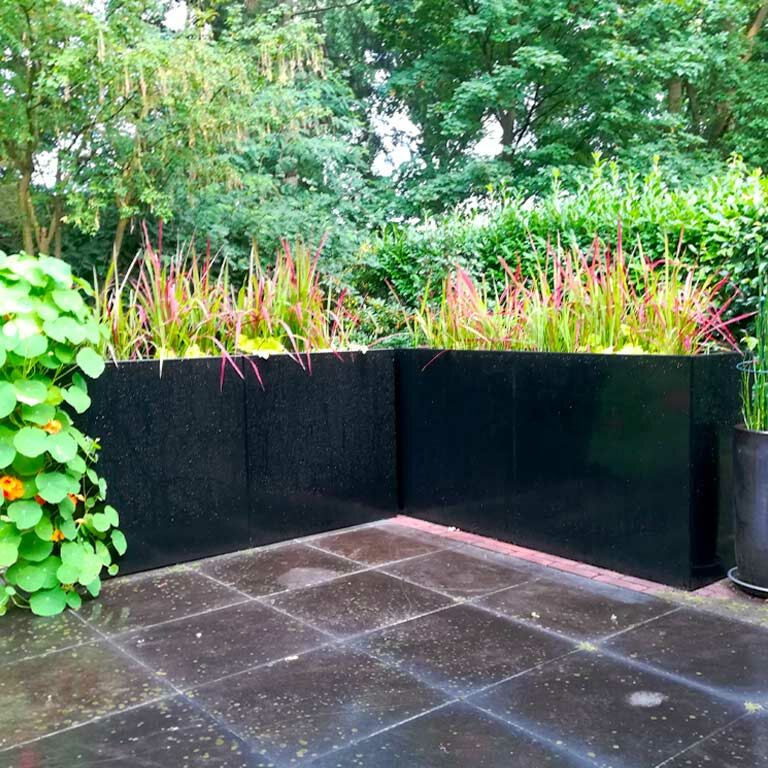 Jardinieră din oțel acoperit cu pulbere Texas xxl 160 x 40 cm
