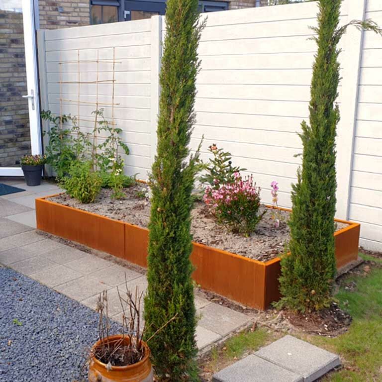 Jardinieră din oțel corten Texas xxl 240 x 120 cm