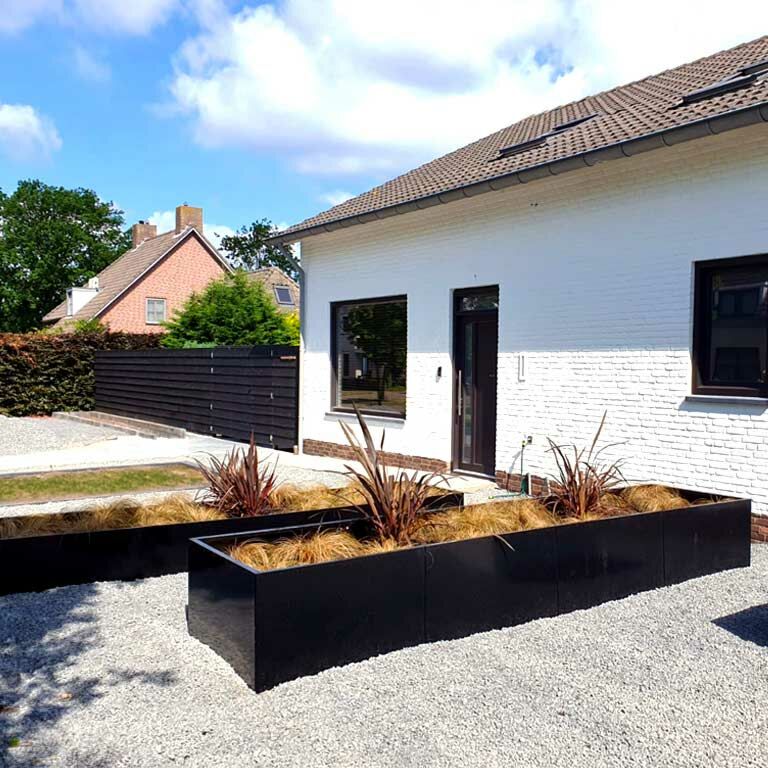 Jardinieră din oțel acoperit cu pulbere Texas xxl 480 x 100 cm