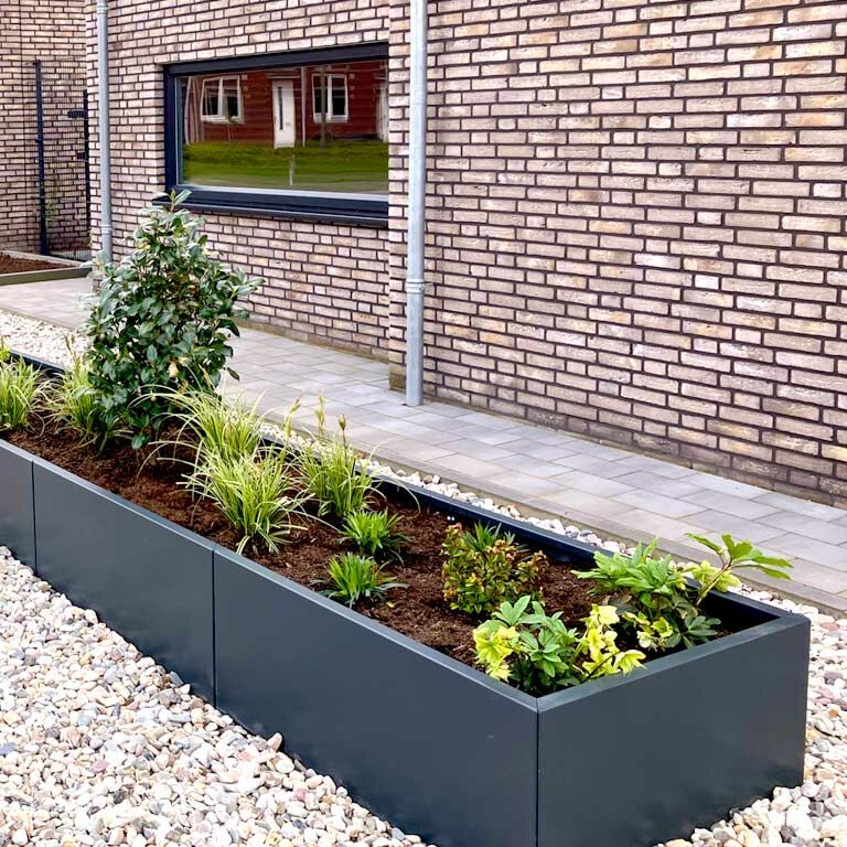 Jardinieră din oțel acoperit cu pulbere Texas xxl 360 x 80 cm