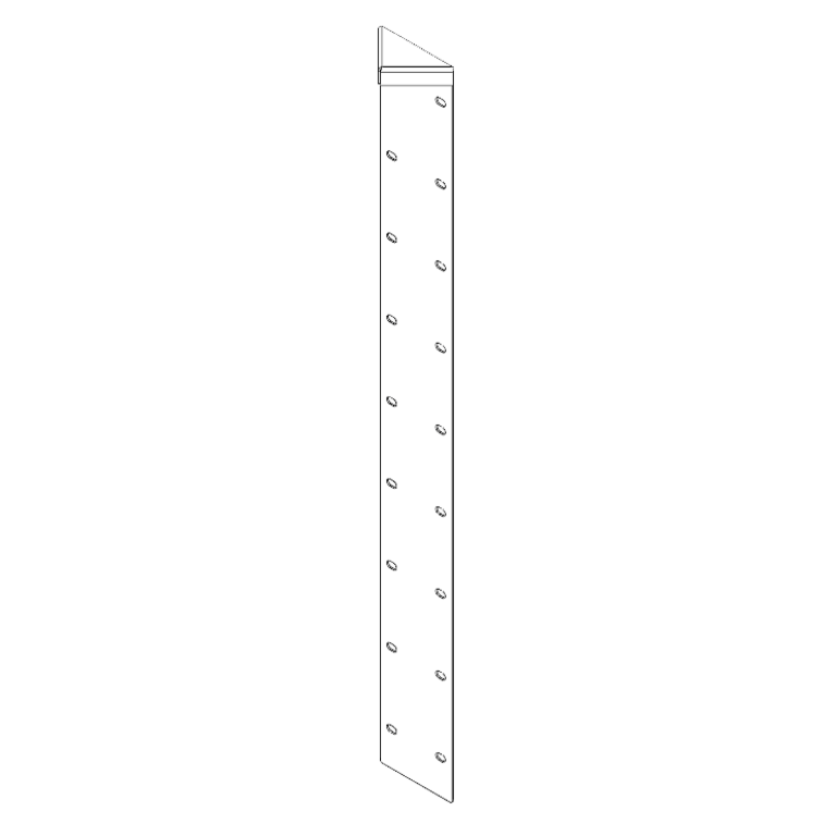 Piesă de colț oțel acoperit cu pulbere 180° 100 cm