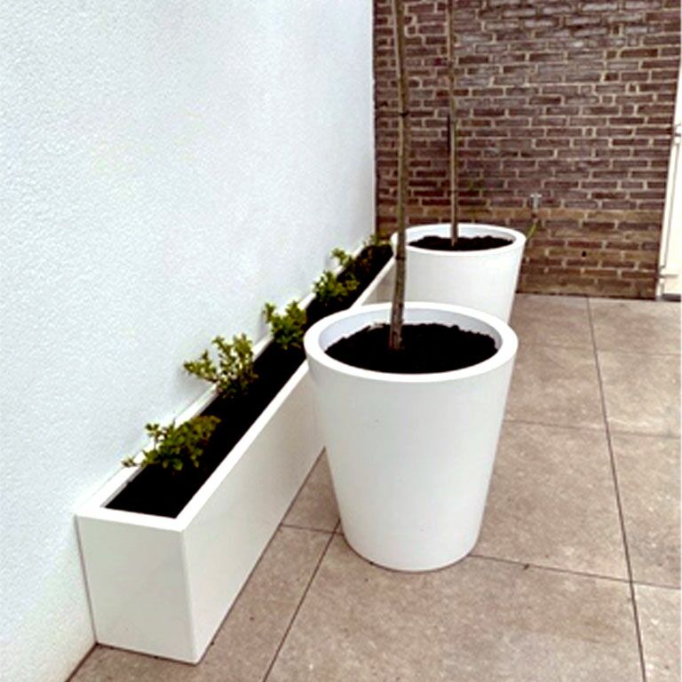 Jardinieră din oțel acoperit cu pulbere Texas xxl 300 x 30 cm