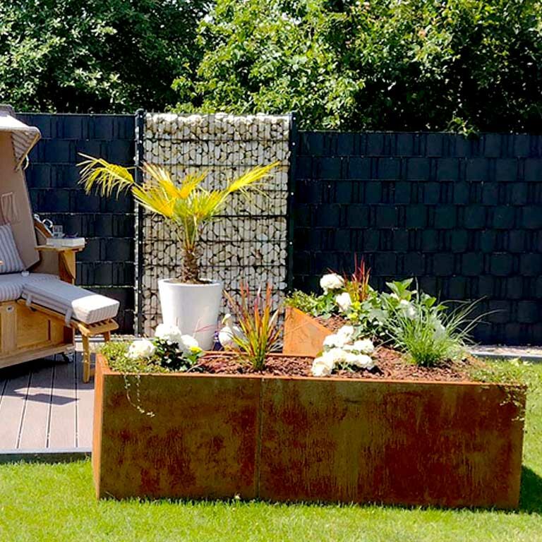 Jardinieră din oțel corten Kansas 60
