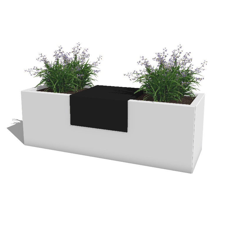 Platformă pentru jardinieră din oțel acoperit cu pulbere 40 x 41 x 20 cm