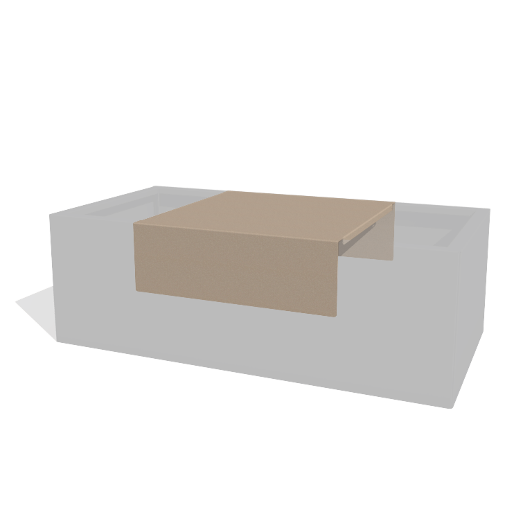 Platformă pentru jardinieră din oțel acoperit cu pulbere 60 x 61 x 20 cm