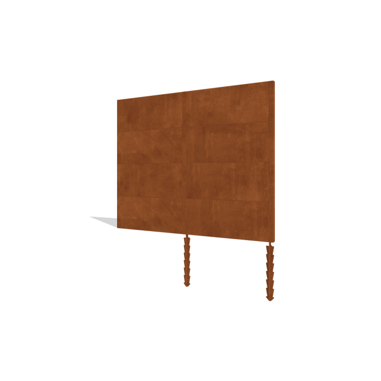 Gardă din oțel corten H4 set 252 cm