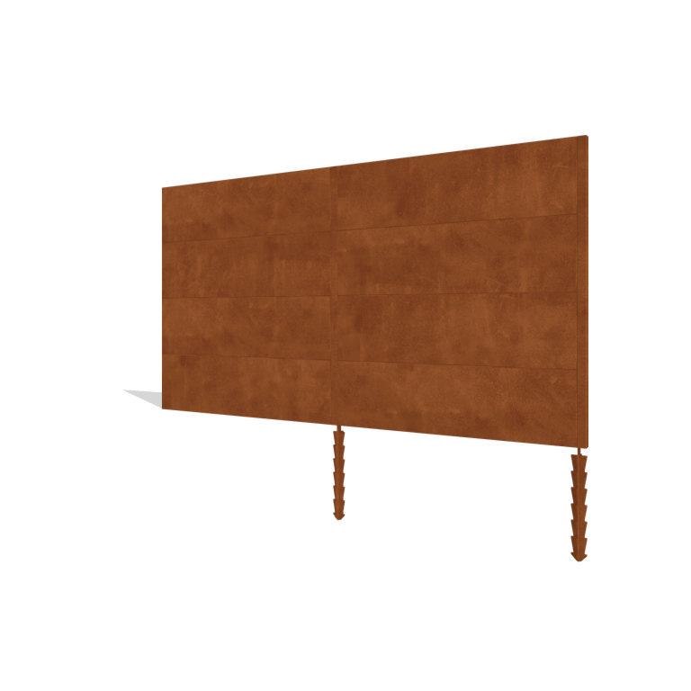 Gardă din oțel corten H4 set 372 cm