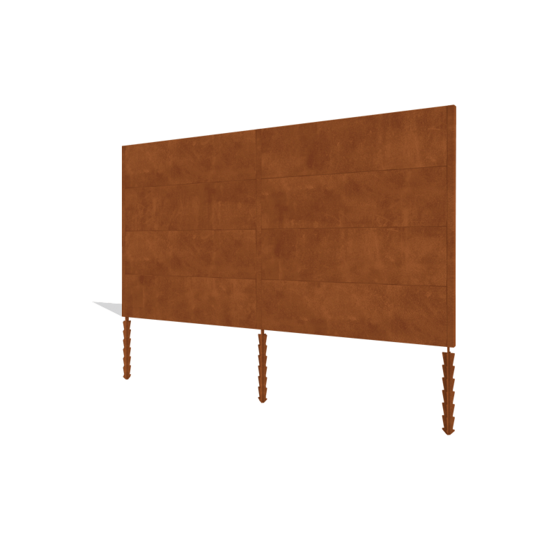 Gardă din oțel corten H4 set complet 378 cm
